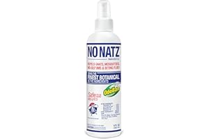 No Natz Botanical Bug Repellant, Effective for Gnat, Mosquito, and Biting Flies, Hand-Crafted and DEET-Free, Non-Greasy Formula, Made in The USA, 8 Ounce Spray Bottle