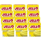 Jell-O Cook &amp; Serve Pudding &amp; Pie Filling Mix, Lemon Flavor, Classic Stovetop Dessert, Smooth &amp; Creamy for Baking, Pies &amp; Custards, 2.9 oz (Pack of 12)
