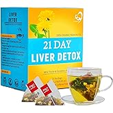 Aromlife 21 Day Milk Thistle Liver Detox Tea, for Liver Cleanse and Support Care, Milk Thistle Tea with High Content Milk Thistle Liver Detox of Milk Thistle Seed and Licorice Root