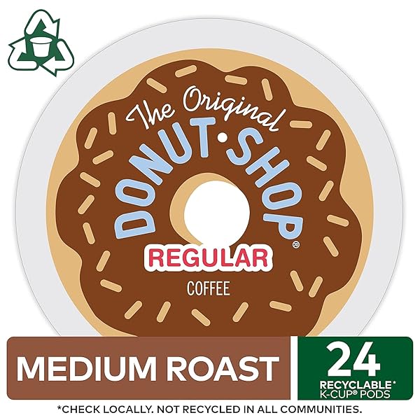 COFFEE PEOPLE DONUT SHOP COFFEE K-CUP, MEDIUM ROAST, 24 COUNT