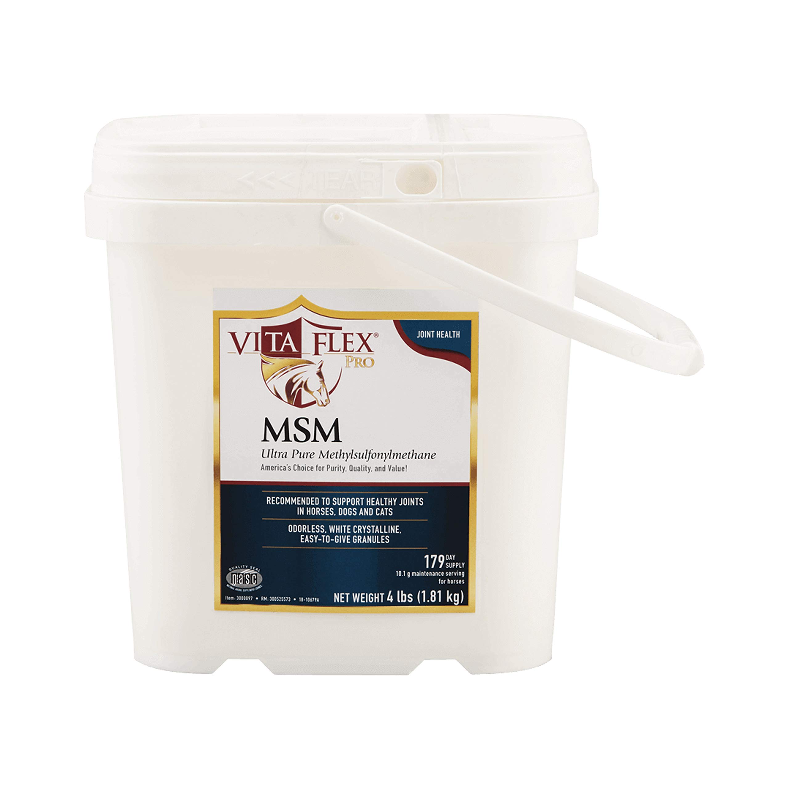 Vita Flex Pro MSM Joint Supplement Odorless for Horses, Ponies