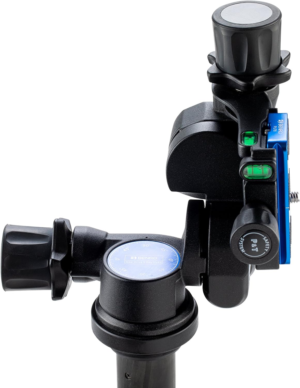Benro 3-Way Geared Head (GD3WH), Black : Camera & Photo