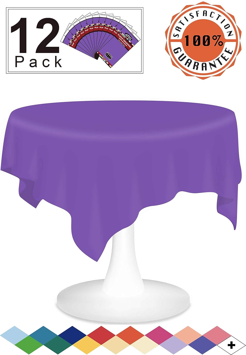 Best purple disposable table cloth