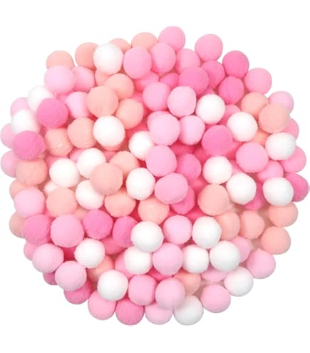 Amazon.com: TOAOB 150pcs Large Pom Poms 1 Inch Multicolour