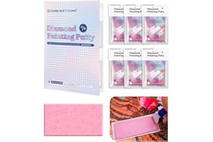FOREVER YOUNG ForeverYoung Diamond Painting Putty, Long-Lasting Stickiness Diamond Art Putty, Scientifically Formulated Clay Glue, Wax for Diamond Art Accessories and Tools (15g x 6)