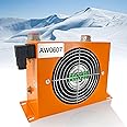 AJ0607T-CA 12VDC Small Hydraulic Oil Cooler 48W 20L/min Hydraulic Air Cooler Air Cooled Oil Radiator Low Noise and Power Usage