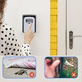 ZHEGE Key Box Wall Mounted 4 Digit Combination Lock Safe for Home Garage Office view 2