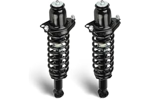 TADAAUTO Rear Shock Absorber w/Coil Spring Complete Struts Assembly Fit for 2003-2008 Toyota Corolla FWD (Excludes XRS SubModels), for Toyota Matrix/Pontiac Vibe FWD 03-08, Replace for 171373L 171373R