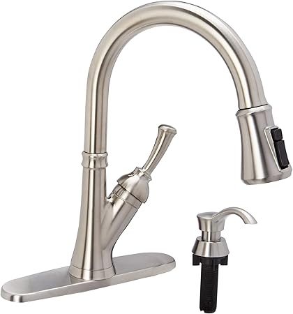 Delta Savile Stainless 1 Handle Deck Mount Pull Down Shieldspray