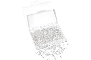 CHUYAU 1000 Pcs 3mm Open Jump Rings Silver Plated Jump Rings for Jewelry Making Iron Made Jump Rings Bulk for DIY Craft Earring Necklace Bracelet Pendant Choker Jewelry Making Findings