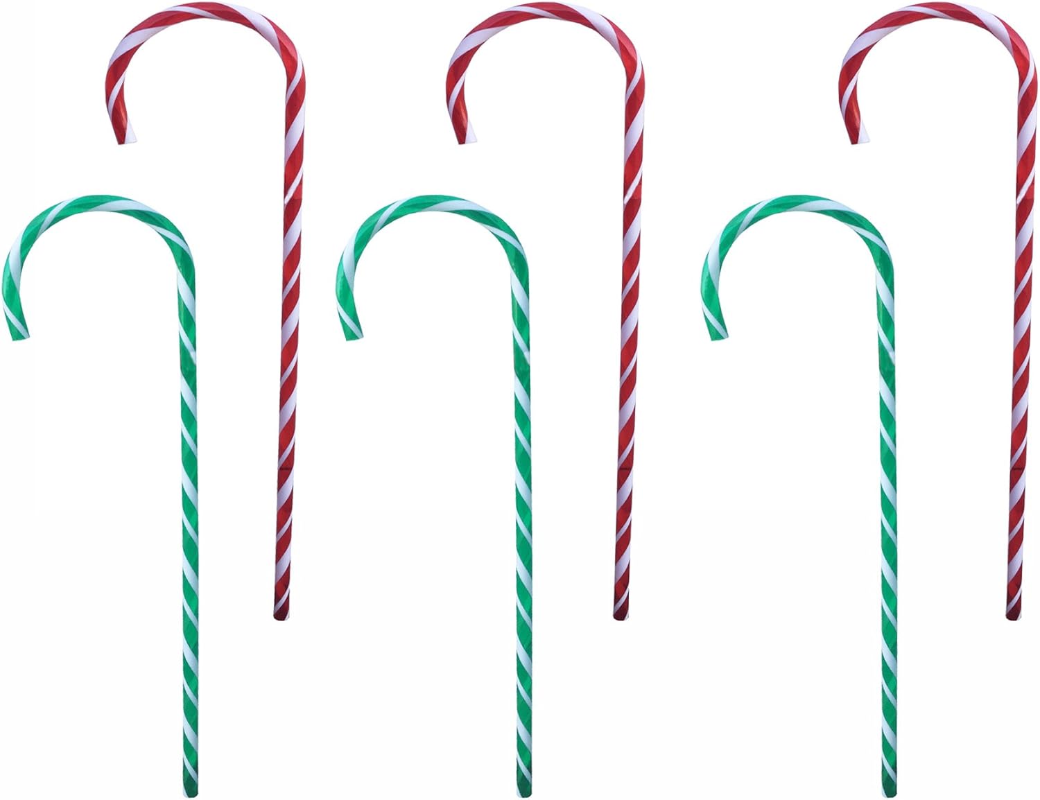 HappyHolidays! Large 32" Plastic Candy Cane Lawn