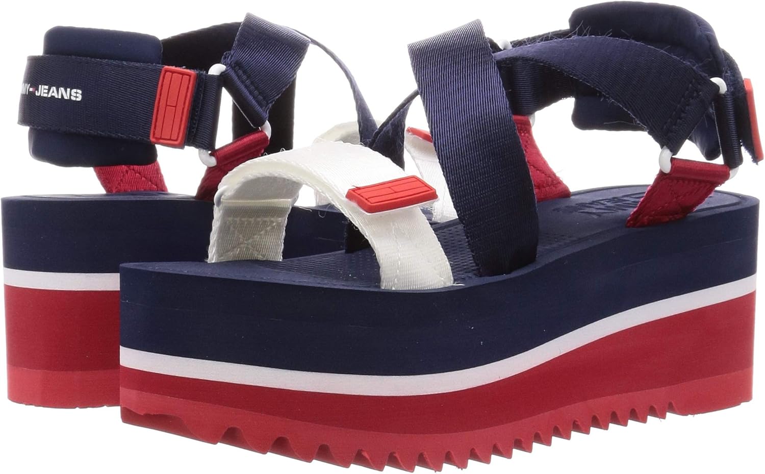 tommy jeans flatform sandals