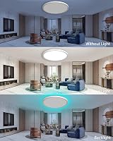 Peasur 49cm LED Ceiling Light 46W 5400LM RGB Backlight Remote Dimmer 3000-6500K view 7