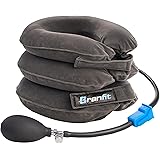 Cervical Neck Traction Device and Neck Brace by BRANFIT, Adjustable Neck Support and Neck Stretcher for Spine Alignment and N
