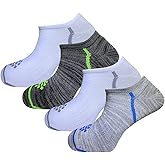True Energy Women's Ultra Light Liner Socks - Athletic Socks with Compression + Infrared - 4 Pairs