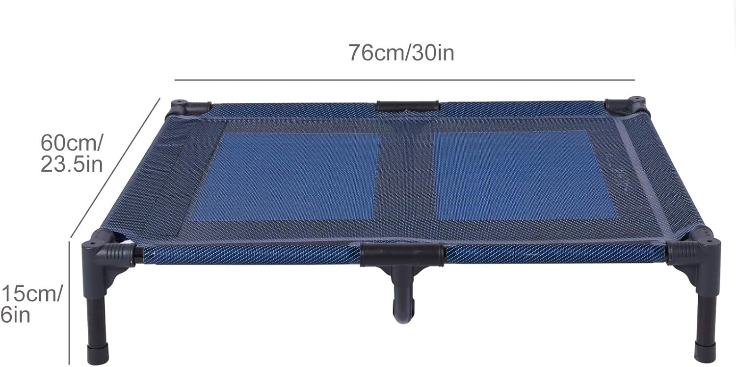 ANWA Elevated Dog Bed Large Size, Raised Dog Bed Outdoor Use, Portable