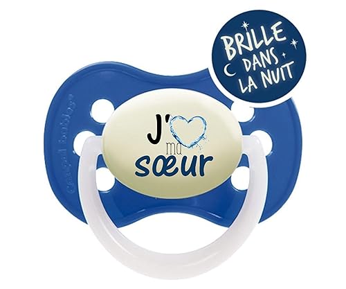 Tetine Bebe Personnalisee J Aime Ma Soeur Sucette Bebe Naissance Jusqu A 18 Mois Amazon Fr Handmade