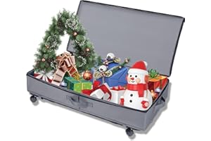 SUYUDSM Under Bed Storage, 1 Pack 600D Oxford Cloth 34L Under Bed Clothes Organizer with Wheels Underbed Storage Containers for Organizing Clothes Shoes Blankets