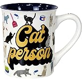 Enesco Our Name is Mud Pets Cat Person Start Talking Warning Coffee Mug, 16 Ounce, Multicolor