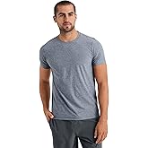 Rhone Men's Essentials Training Tee, Recycled Lightweight Polyester Fabric, Moisturewicking Technology, 4-Way Stretch