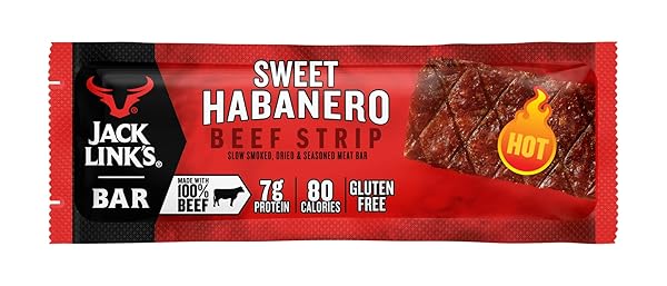 JACK LINK’S, BEEF STRIP SWEET HABANERO, 0.9 OUNCE