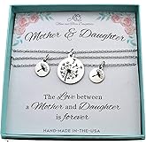 Mother and Two Daughters Dandelion Necklace | Mother’s Day Gift | Stainless Steel Necklace for Women | Mother Daughter Jewelry