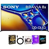 Sony 65 inch Class BRAVIA 8 II 4K OLED UHD Smart Google TV | OLED 4K Google TV bundle with HDMI Cable, Streaming Bundle &amp; 24-Month CPS Extended Warranty for added protection
