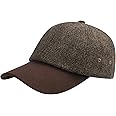 BOTVELA Wool Baseball Cap for Men Adjustable Unstructured Tweed Hat
