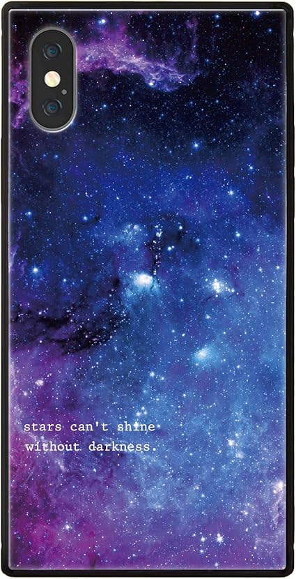 Amazon Co Jp Ruuu 耐衝撃 Tpu Iphonex Iphone Xs 兼用 スクエア型 四角 強化ガラス スマホケース Iphoneケース ハード ケース 宇宙 ギャラクシー 地球 月 コスモ 天体 宇宙柄 星空 家電 カメラ