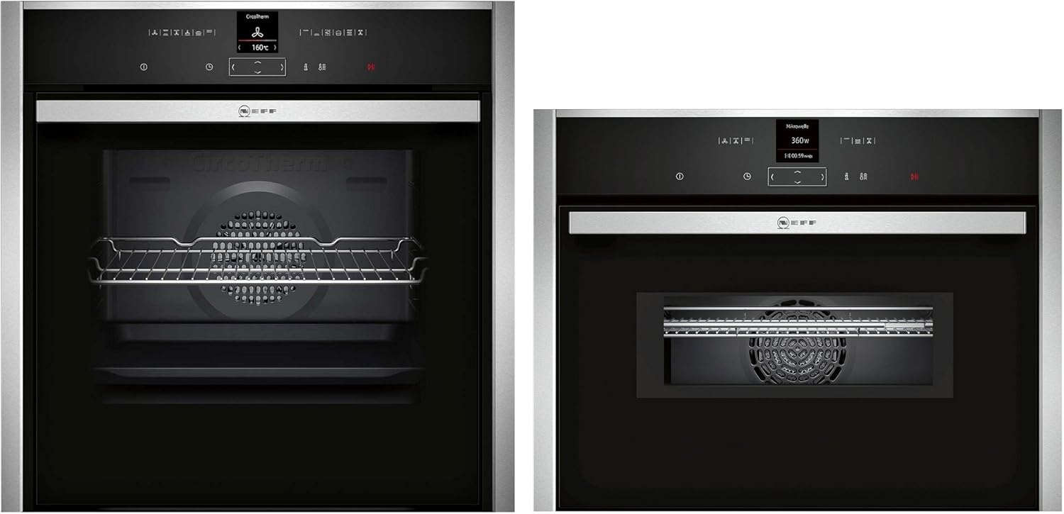 Neff B57CR22N0B Slide & Hide Pyrolytic Oven & C17MR02N0B Builtin