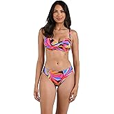 La Blanca Womens Over The Shoulder Wrap Bikini Swimsuit Top