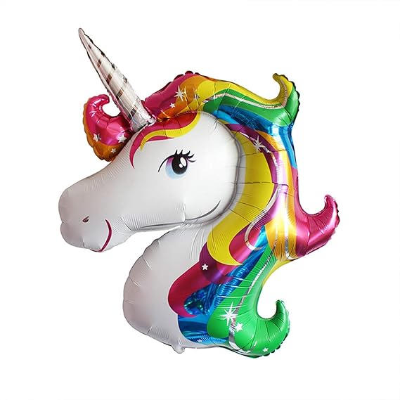 Tilva XXL Einhorn Folienballon 110 x 80 cm Ballon Helium Kindergeburtstag