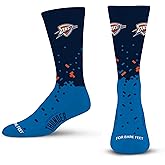 For Bare Feet NBA Unisex Kids Nba Spray Zone Crew Sock Youth