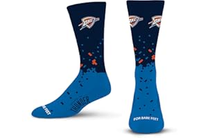 For Bare Feet Unisex Kid's NBA Spray Zone Crew Sock Youth