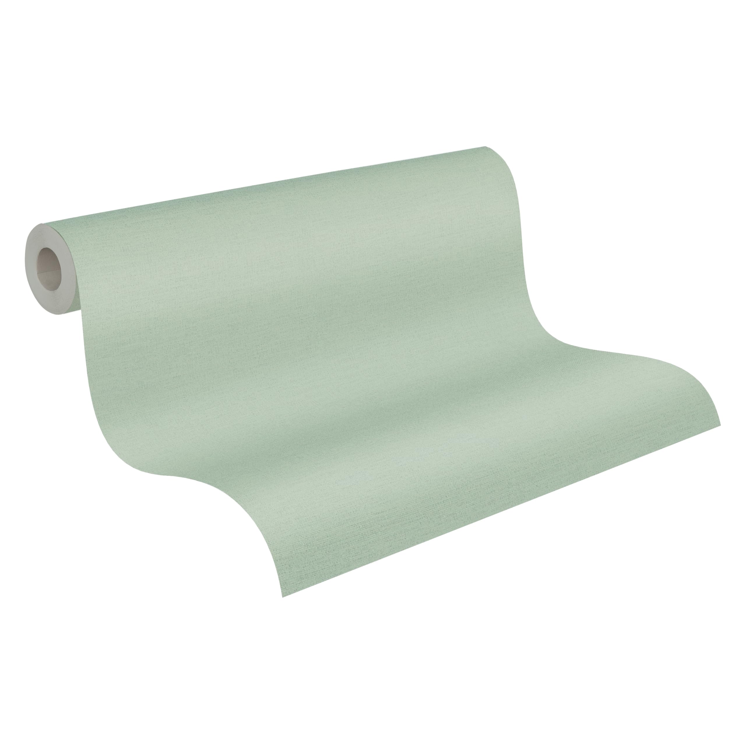 A.S. Création Plain Wallpaper Cuba Non-Woven 10.05 m x 0.53 m Green Made in Germany 371788 37178-8