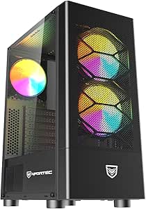 Nfortec Caelum Torre Gaming RGB con Frontal Mallado, Cristal ...