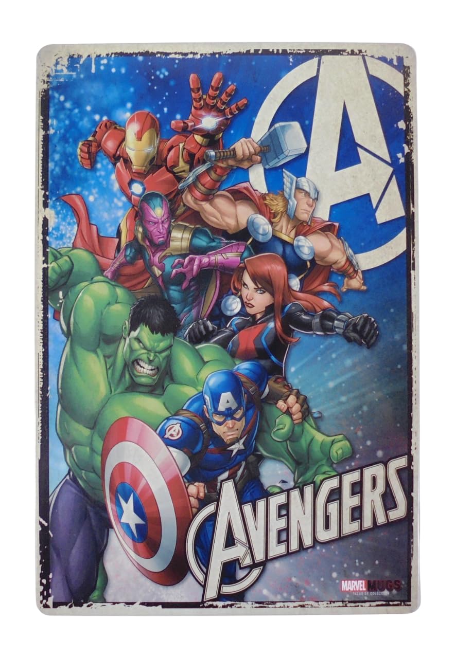Photo 1 of - Marvel Avengers - decorative metal sign 12x8 inches