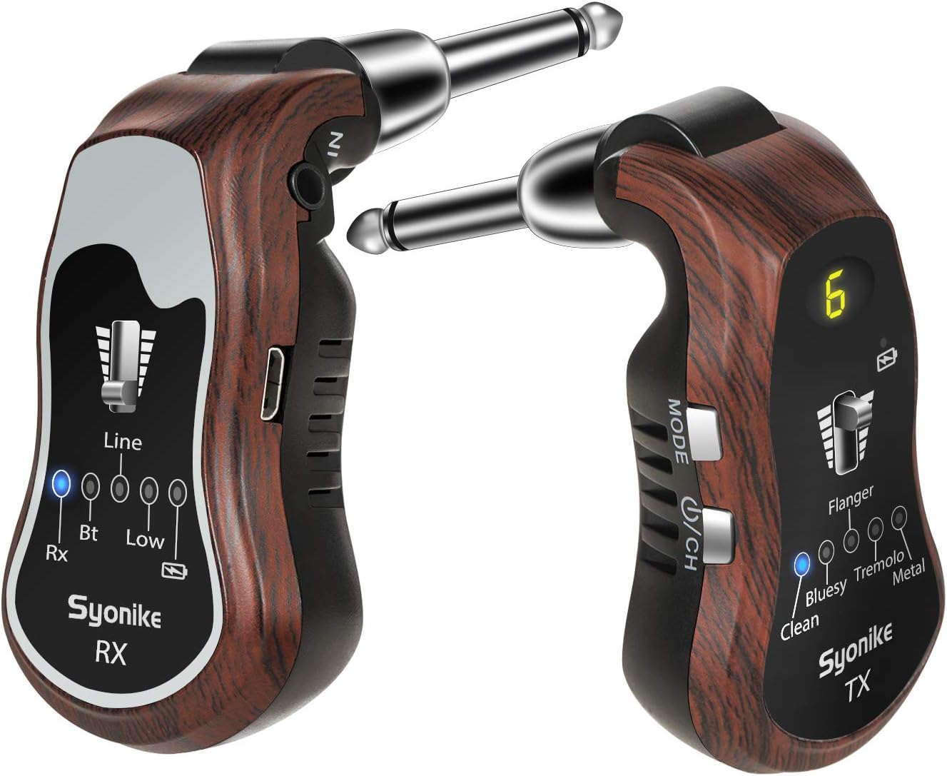 Wireless Guitar System, Syonike Rechargeable Guitar Amp5 Effects 10