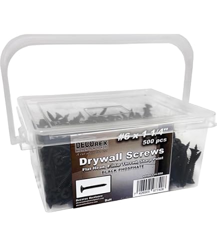 The Project Center 40872 Drywall Screws – #6 X 1-1/4", Coarse Thread, Phillips Drive, 100-Pack