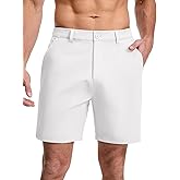 Yevtzl Men's Golf Shorts 7 Inch Inseam Lightweight Hybrid Casual Short, Quick Dry Flat Front Work Dress Shorts with Pockets