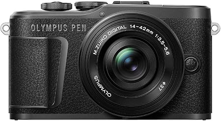 Amazon Co Jp Olympus ミラーレス一眼カメラ Pen E Pl10 14 42mm Ezレンズキット ブラック パソコン 周辺機器