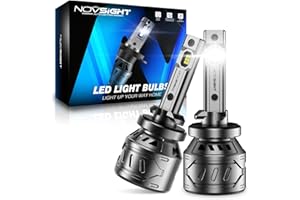 NOVSIGHT 880 LED Fog Light Bulbs - 6500K White 60W 13000LM Bright 899 885 893 LED Fog Lights, Plug and Play Fast Cooling Fog Light Bulbs Replacement, IP68 Waterproof, Pack of 2