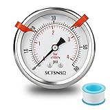 SCTSNSR 0 to 60 Psi Pressure Gauge, Glycerin Liquid