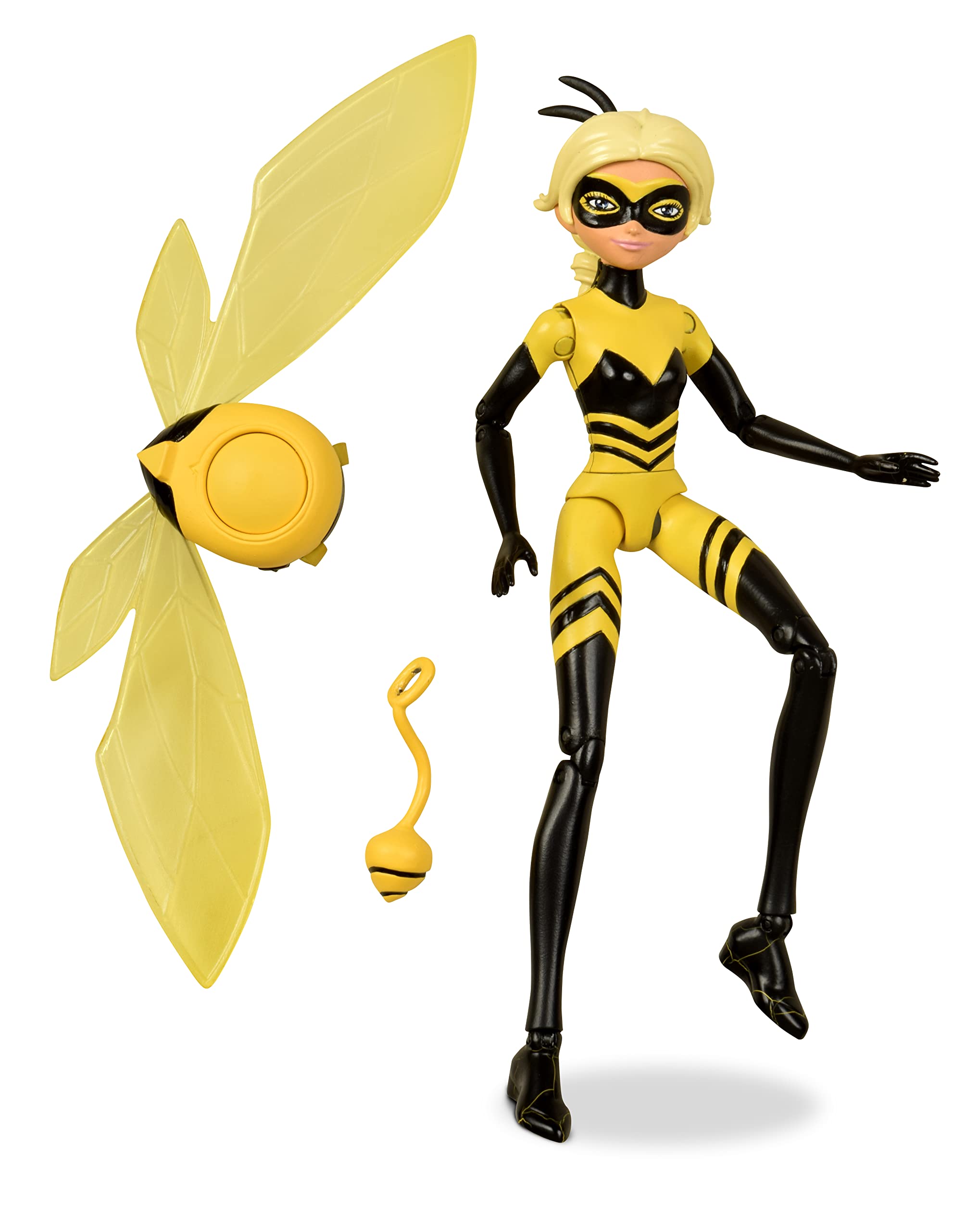 Miraculous Ladybug: Small Queen Bee Doll | 12cm Bee Doll With Accessories | Chloe Superhero Queen Bee Toy by Bandai