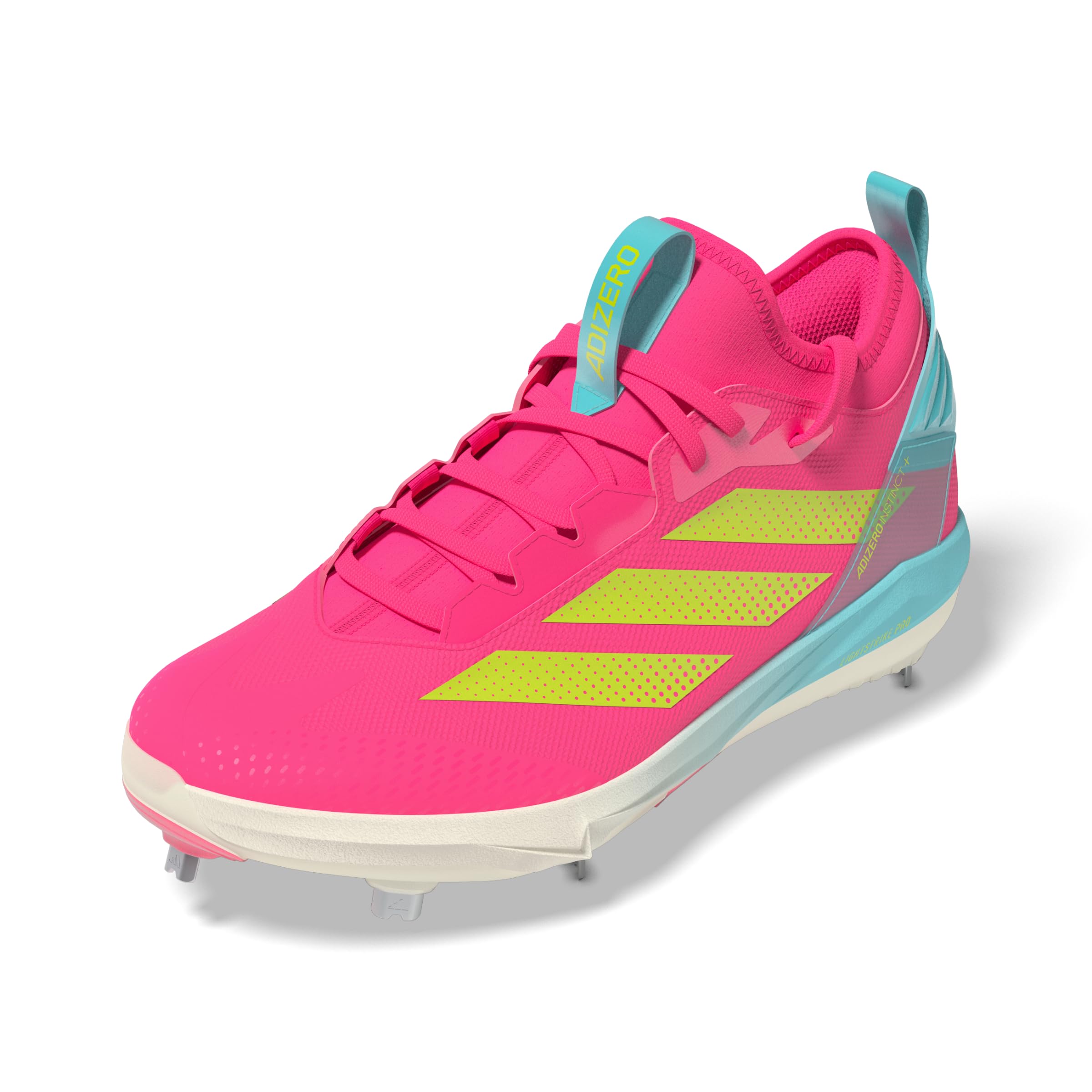adidas Women’s Adizero Instinct+ 2.0 Softball, Lucid Pink/Lucid Lemon/Bliss Blue, 10