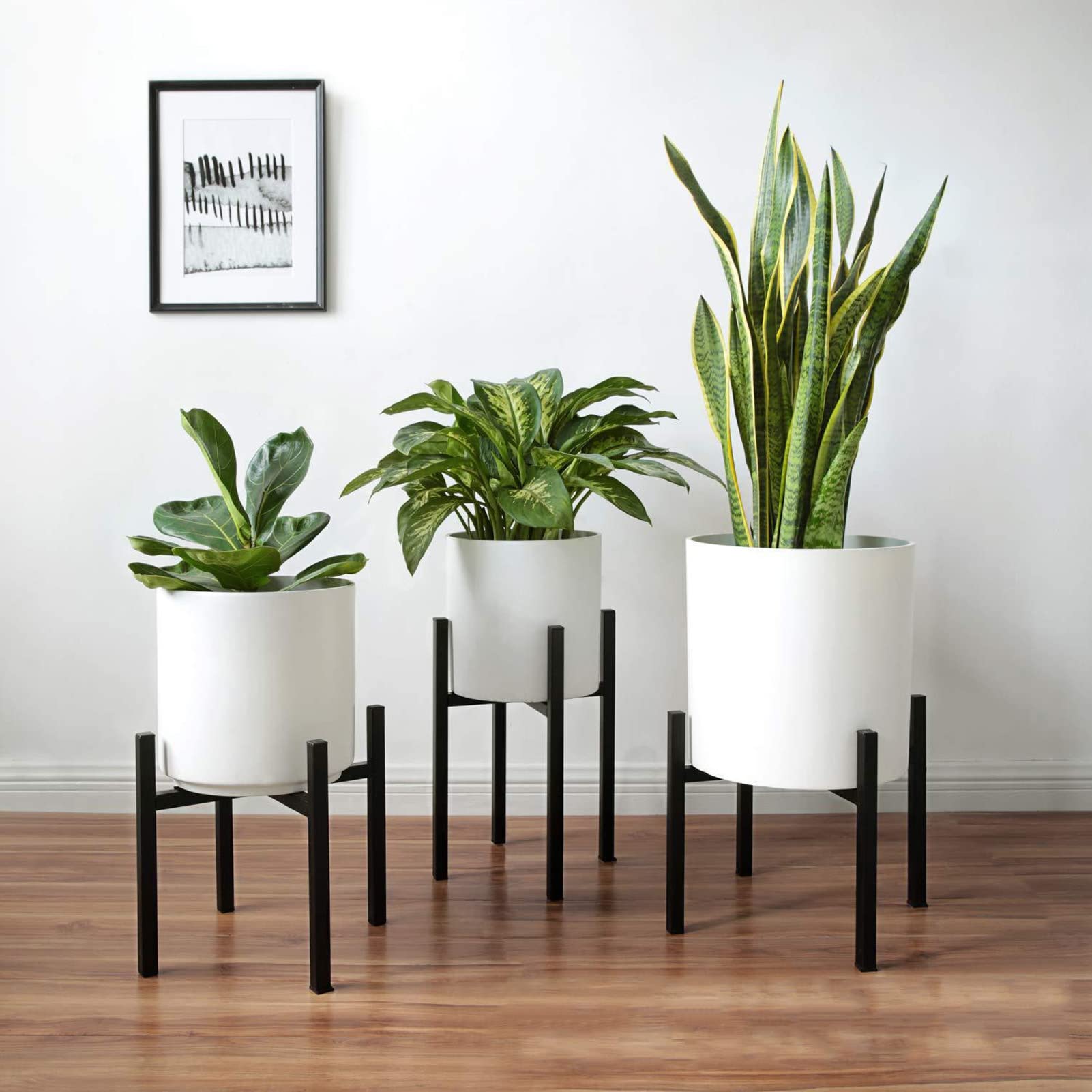 Riuulity Adjustable Plant Stand, Modern Plant Stand, Indoor Plants Stands, Flower Holder for Home Shop