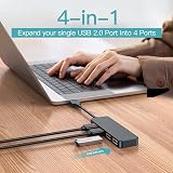 LBSC 4-Port USB 2.0 Hub Ultra Slim Portable for Mac iMac MacBook Surface view 2