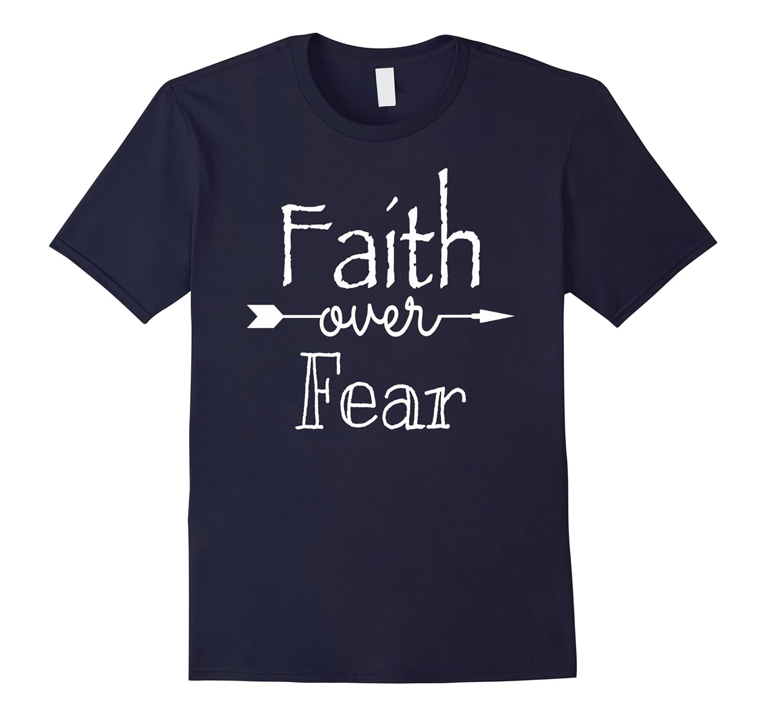 Faith Over Fear T-Shirt - Inspirational Christian Tshirts-Rose