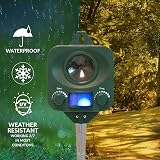 Pestbye Waterproof Ultrasonic Cat Repeller with Ground Stake Battery Powered view 8