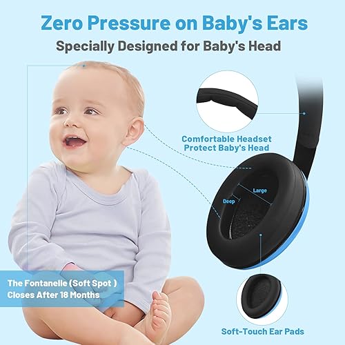 Baby Headphones Noise Cancelling, Toddler Travel Infant